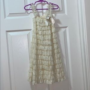 ⭐️YOUTH⭐️ Girls Ruffled Lace Dress